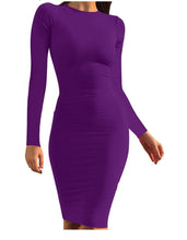 Load image into Gallery viewer, Long Sleeve Midi Dress
